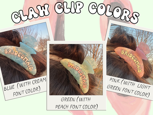 Bridesmaid Claw Clip
